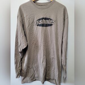 A.L.F. TAN  Long Sleeve Shirt OIL CAN LOGO. "XXL"